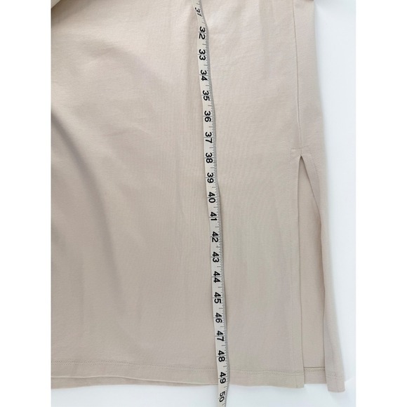 Aware by Vero Moda Birch Beige Sleeveless Midi Dress Size Large VMPLACE - Picture 7 of 9